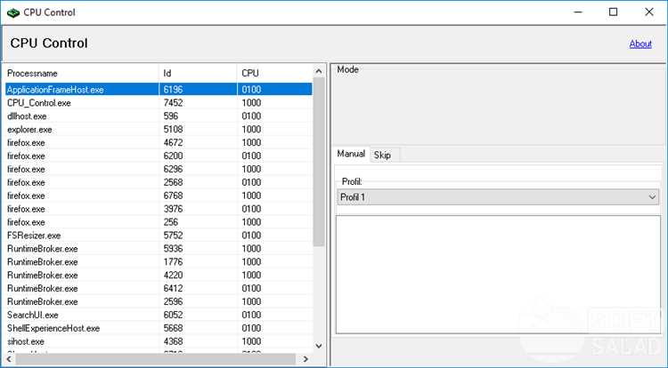 Скачать CPU-Control для Windows 11 бесплатная программа для управления процессором